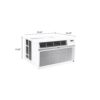 LG LW1216ER 12,000 BTU 115-Volt Window Air Conditioner LW1216ER Cools 550 Sq. Ft. with ENERGY STAR and Remote