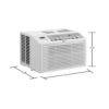 LG LW6017R 6,000 BTU 115-Volt Window Air Conditioner LW6017R Cools 250 Sq. Ft. with Remote