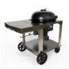 LOCO 2023060125 22 in. SmartTemp Kettle Charcoal Grill in Black with Cart