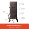Masterbuilt MB26050412 30 in. Dual Fuel Propane Gas and Charcoal Smoker in Black