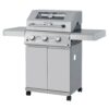 Monument Grills 35000 3-Burner Portable Propane Gas Grill in Stainless Steel with Clear View Lid and LED Controls