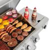 Monument Grills 24367 4-Burner Propane Gas Grill in Stainless with LED Controls, Side and Side Sear Burners