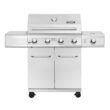 Monument Grills 25392 4-Burner Propane Gas Grill in Stainless Steel with LED Controls and Side Burner