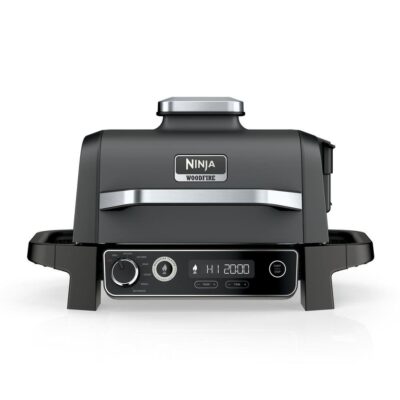 NINJA OG701 Woodfire Outdoor Grill & Smoker, 7-in-1 Master Grill, BBQ ...