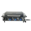 Razor GGC2228MG 25 in. 3-Burner Portable Propane Gas Griddle with Lid in Black