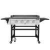Royal Gourmet GB4001B 4-Burner Propane Gas Grill Griddle for Outdoor Cooking in Black