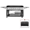 Royal Gourmet GB8000C 8-Burner Event Propane Gas Grill in Black with 2 Folding Side Tables with Cover
