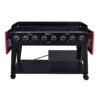 Royal Gourmet GB8003 8-Burner Event Propane Gas Grill with 2 Folding Side Tables in Black