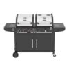 Royal Gourmet ZH3002N 3-Burner Propane Gas and Charcoal Combo Grill in Black