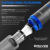 RUVIO 8558 Pro 11.1-Volt Bagless Cordless HEPA Filter Multisurface Gray Handheld Vacuum