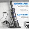 RUVIO 8558 Pro 11.1-Volt Bagless Cordless HEPA Filter Multisurface Gray Handheld Vacuum