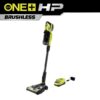 RYOBI PBLSV717K ONE+ HP 18V Brushless Cordless Pet Stick Vac with Kit with Dual-Roller, 4.0 Ah HIGH PERFORMANCE Battery, and Charger