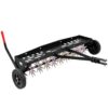 LTA-003A-HD 40 in. Tow Behind Spike Aerator with Galvanized Steel Tines, Outdoor Durable Lawn Aerator Soil Penetrator Spikes Tractor