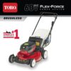Toro 21357 21 in. Recycler SmartStow 60-Volt Lithium-Ion Brushless Cordless Battery Walk Behind Mower RWD 5.0 Ah w/ Battery&Charger