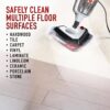HOOVER UH71320-WH21000 WindTunnel Bagless Pet Upright Vacuum Cleaner with Automatic Cord Rewind and Steam Complete Pet Steam Mop