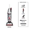 HOOVER UH71320-WH21000 WindTunnel Bagless Pet Upright Vacuum Cleaner with Automatic Cord Rewind and Steam Complete Pet Steam Mop