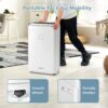 Costway ES10105US-WH 60-Pint Dehumidifier for Home and Basements 4000 Sq.ft. w/3-Color Digital Display