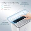 Costway ES10105US-WH 60-Pint Dehumidifier for Home and Basements 4000 Sq.ft. w/3-Color Digital Display