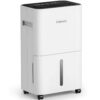 Fehom HDCX-PD11A 50-Pint Multifunction Home Dehumidifier With Water Tank For 4500 Sq. Ft. Bedrooms, Basements, and Laundry Rooms