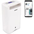 Ivation IVADDH09WIFI 19 Pint Wi-Fi Desiccant Dehumidifier w/Continuous Drain Hose and Smartphone Control