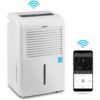 Ivation IVADUWIFI50 50 Pint Smart Wi-Fi Energy Star Dehumidifier with Hose Connector and App