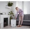 Whirlpool WHAD201CW 20-Pint Portable Dehumidifier with 24-Hour Timer, Auto Shut-Off, Easy-Clean Filter, Auto-Restart and Wheels