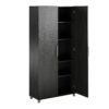 Systembuild Evolution Westford 36" Garage Storage Utility Cabinet, Black Oak