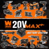 WEN 20V Max 5-Inch Variable Speed Cordless Portable Metal Band Saw with 5.0 Ah Lithium Ion Battery and Charger
