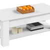 SMILE MART Modern 47.5" Wood Lift Top Coffee Table with Lower Shelf, White SMILE MART Modern 47.5" Wood Lift Top Coffee Table with Lower Shelf, White