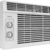 hOmeLabs 5000 BTU Window Mounted Air Conditioner - 7-Speed Window AC Unit Small Quiet Mechanical Controls 2 Cool
