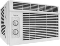 hOmeLabs 5000 BTU Window Mounted Air Conditioner - 7-Speed Window AC Unit Small Quiet Mechanical Controls 2 Cool