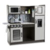 Melissa & Doug Wooden Chef’s Pretend Play Toy Kitchen With “Ice” Cube Dispenser – Charcoal