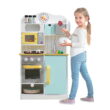 Teamson Kids Little Chef Florence Classic Kids Kitchen Playset with 5 Accessories, White/Blue