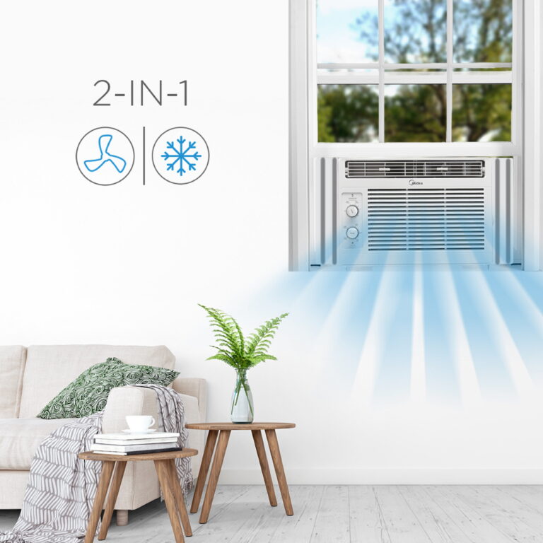 Midea 5,000 BTU 115V Mechanical Window Air Conditioner, MAW05M1WWT ...