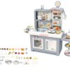 Kitchen Set for Kids 45 Pcs Pretend Play Cook, Sink, Light, Sound, Cutting Food, Steam and Water Features, by VALESSATI