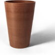 Algreen (#16730) Valencia Round Planter Pot, Textured Terra Cotta 18
