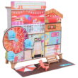 KidKraft Ferris Wheel Fun Beach House Wooden 360-Play Dollhouse with 19 Play Pieces
