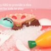 Kitchen Set for Kids 45 Pcs Pretend Play Cook, Sink, Light, Sound, Cutting Food, Steam and Water Features, by VALESSATI