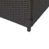 Seizeen Rattan Outdoor Storage Box, XL Wicker Deck Box & Cushion Storage Container, Waterproof Pool Box for Pool Accessories, 113 Gallon Patio Storage Box W/Inner Liner, Black