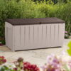 Keter Novel Outdoor All-Weather 90 Gallon Plastic and Resin Deck Box, Black Keter Novel Outdoor All-Weather 90 Gallon Plastic and Resin Deck Box, Black