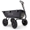 Gorilla Carts GOR6PS 1200-lb. Heavy-Duty Poly Dump Cart, 13