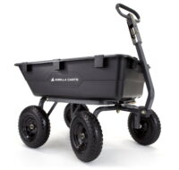 Gorilla Carts GOR6PS 1200-lb. Heavy-Duty Poly Dump Cart, 13" Tires