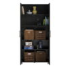 Systembuild Evolution Westford 36" Garage Storage Utility Cabinet, Black Oak