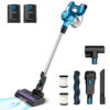 INSE 30Kpa 300W Cordless Vacuum Cleaner with 2 Batteries,Rechargeable Brushless Stick Vacuum for 90mins Runtime 10-in-1 Lightweight Powerful Cordless Vacuum for Carpet Hard Floor Pet Hair
