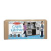 Melissa & Doug Wooden Chef’s Pretend Play Toy Kitchen With “Ice” Cube Dispenser – Charcoal