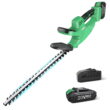 KIMO 20V 20-inch Hedge Trimmer with 2.0 Ah Battery and Quick Charger, Cordless Outdoor Power Equipment, Trimmers and Edgers
