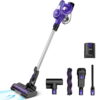 INSE Cordless Vacuum Cleaner, 25kPa 300W Powerful Suction Stick Vacuum Cleaner up to 45min Runtime, Rechargeable Battery Vacuum, 10-in-1 Lightweight Vacuum for Carpet Hard Floor Pet Hair