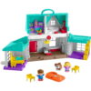 Fisher-Price Little People Toddler Playhouse, Big Helpers Home Electronic Playset, 7 Play Pieces