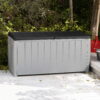 Keter Novel Outdoor All-Weather 90 Gallon Plastic and Resin Deck Box, Black Keter Novel Outdoor All-Weather 90 Gallon Plastic and Resin Deck Box, Black