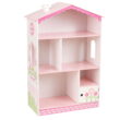 KidKraft Dollhouse Cottage Wooden Bookcase, Pink & White